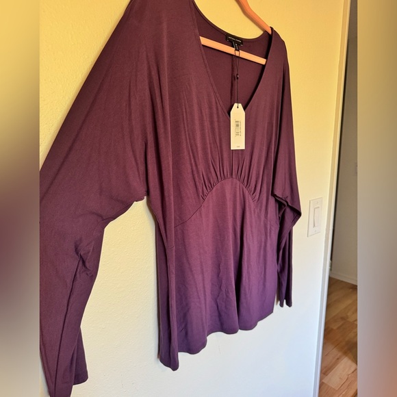 NEW Universal Standard Elea Liquid Jersey Top Purple Size 18/20 Medium 2X NWT - Picture 3 of 7